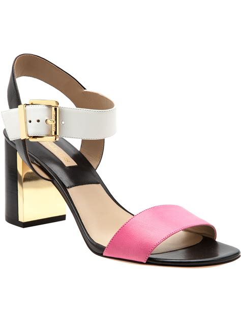 michael kors shoes pink and white|michael kors pink heels.